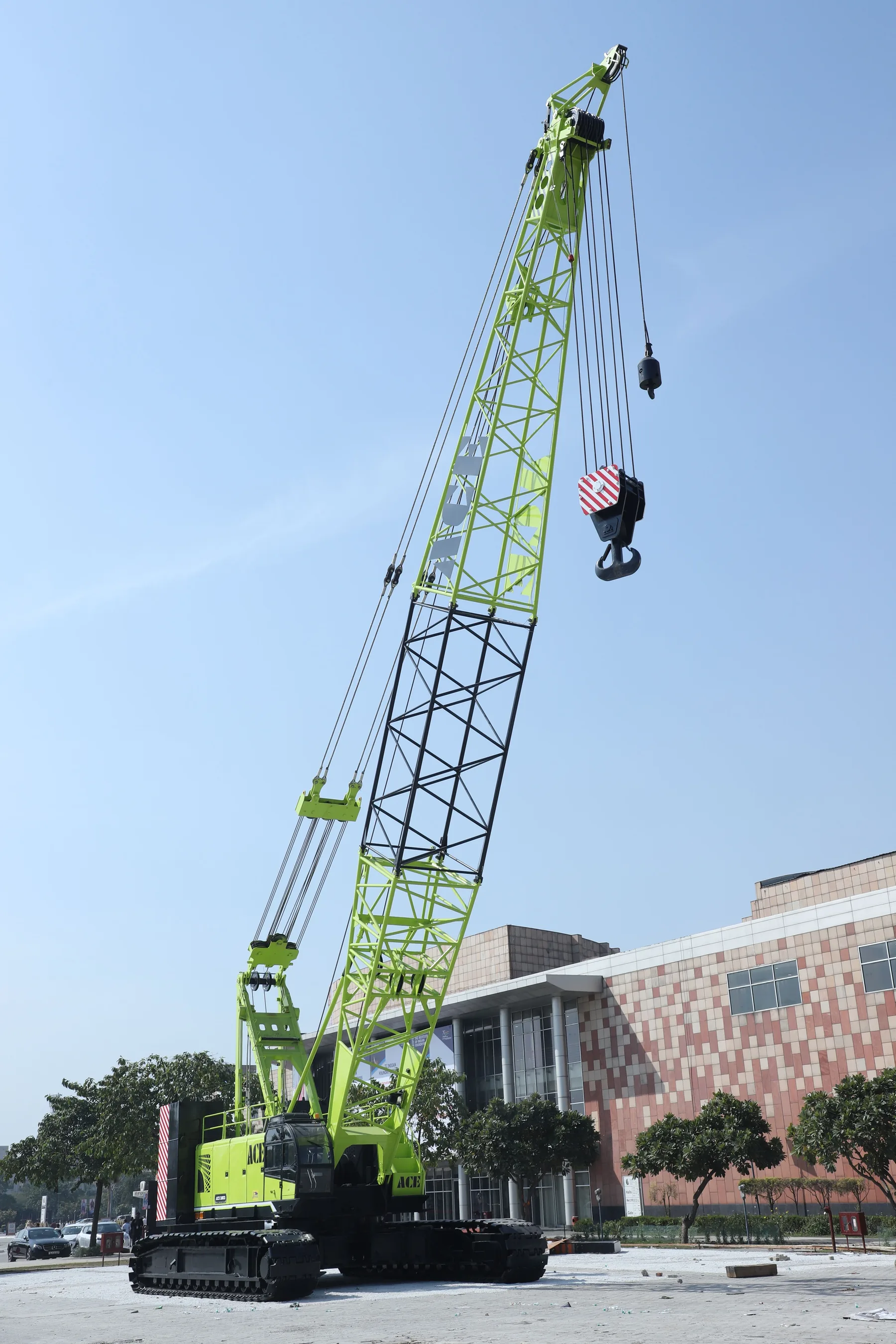 Crane equipment at a construction site